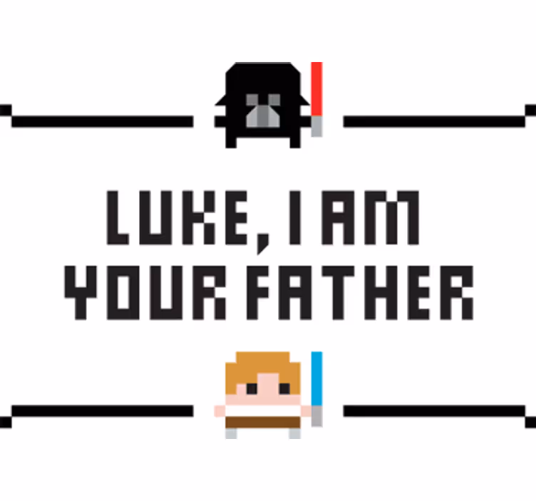 Filmová roleta dekoratívne vinylové plátno luke tvoj otec - Tenstickers
