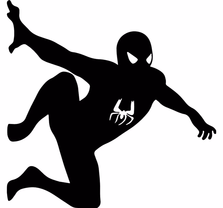 Roleta so superhrdinami spiderman na stene - Tenstickers
