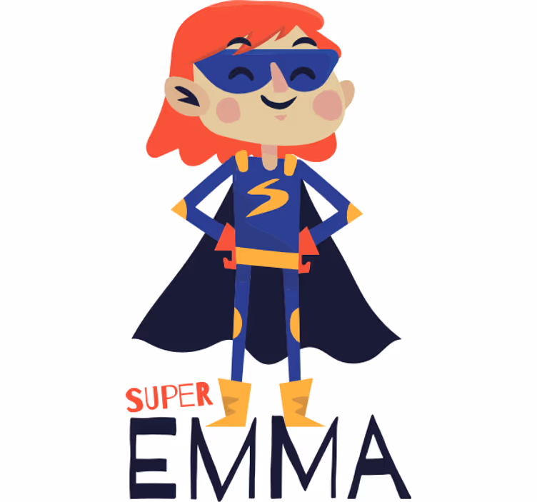 Roleta so superhrdinami personalizovaná pre superhrdinku - Tenstickers