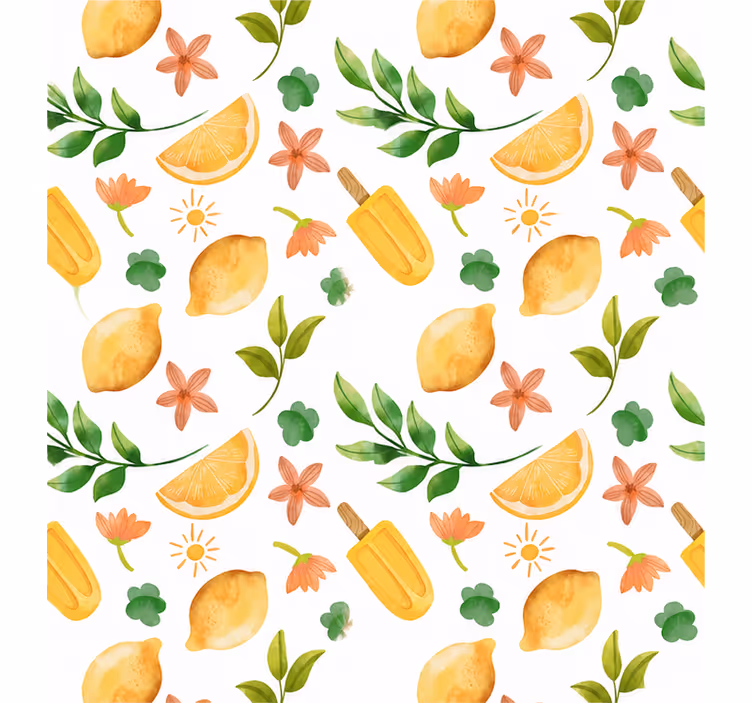 Žltá roleta letné citrusy - Tenstickers