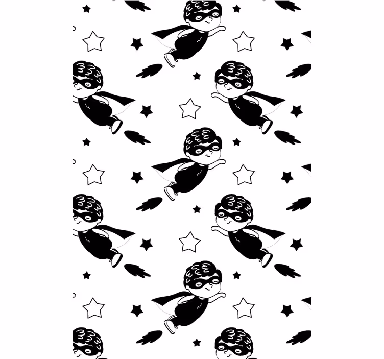 roleta pre bábätko superhrdinský letový vzor - Tenstickers