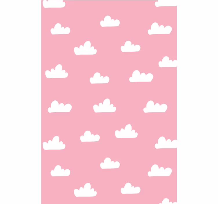 Ružový vzor oblačné okno Roleta - Tenstickers