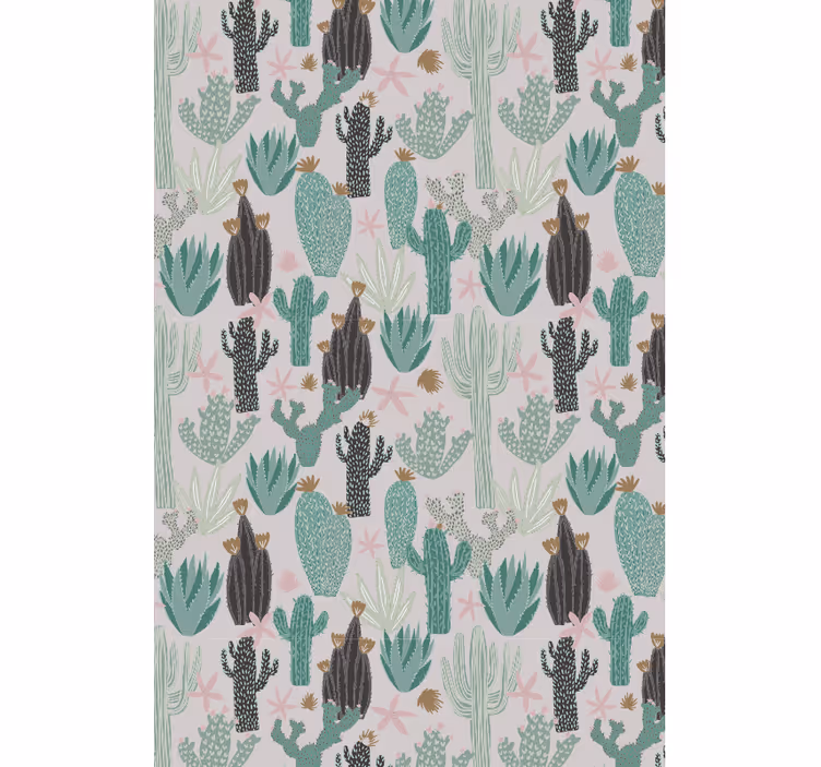 roleta so stromami scéna pokoja saguaro - Tenstickers