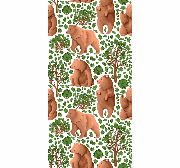 roleta so zvieratami vzor medvedieho lesa - Tenstickers