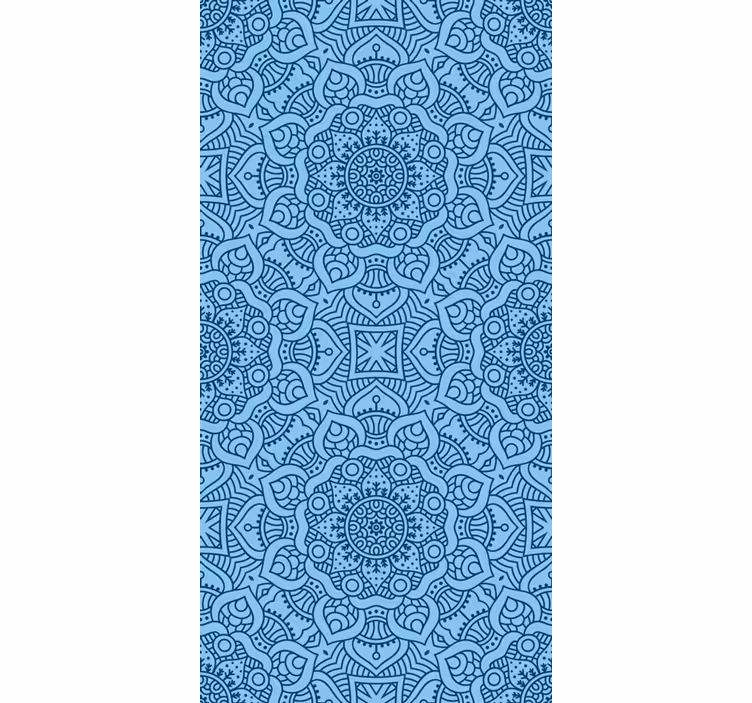 Modrá mandala zen téma Roleta - Tenstickers