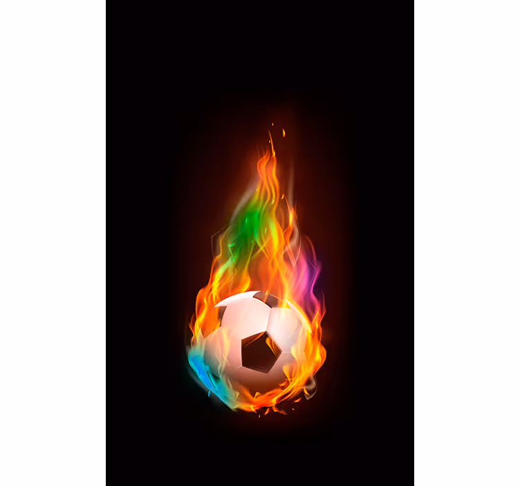 Viacfarebná ohnivá loptová futbalová roleta - Tenstickers
