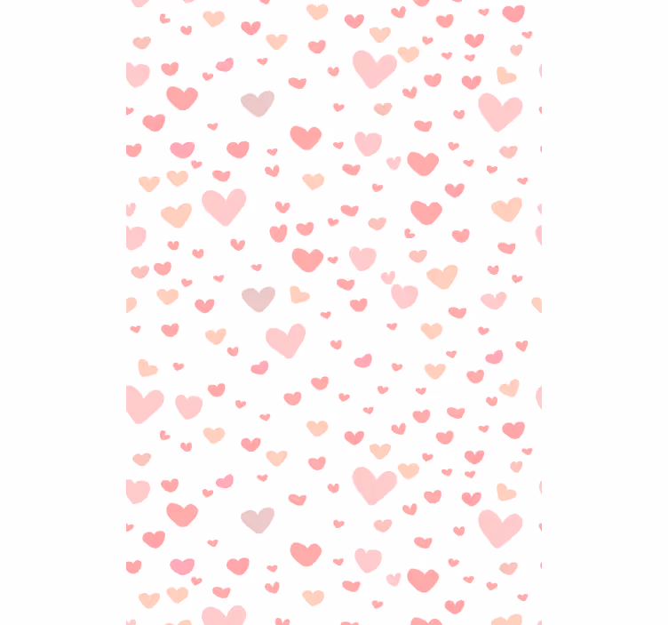 Ružové srdiečka romantická Roleta - Tenstickers