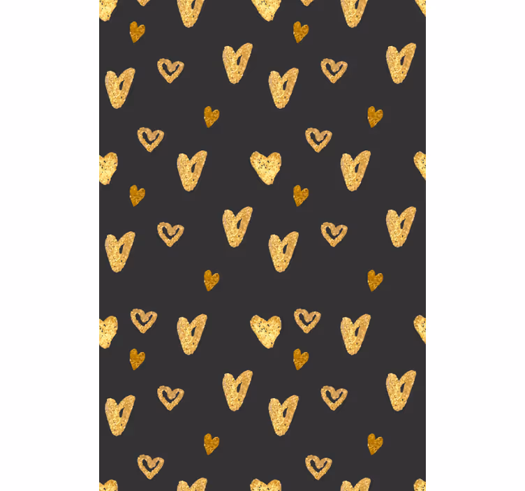Zlaté srdcia romantická Roleta - Tenstickers