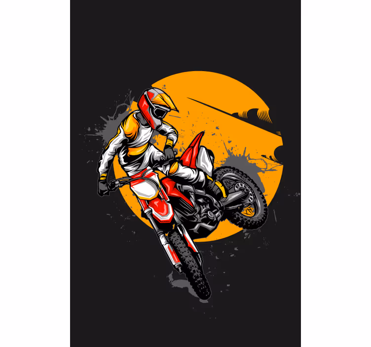 Motorka zábavná športová Roleta - Tenstickers
