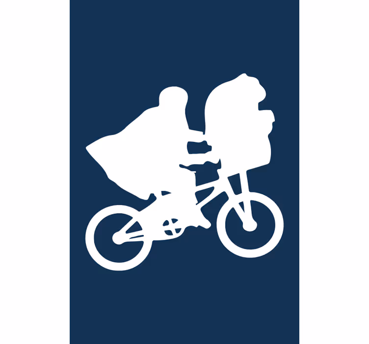 filmová roleta silueta bicykla - Tenstickers