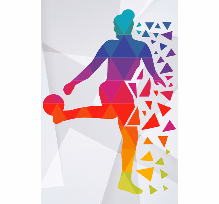 roleta šport geometrický futbalista - Tenstickers