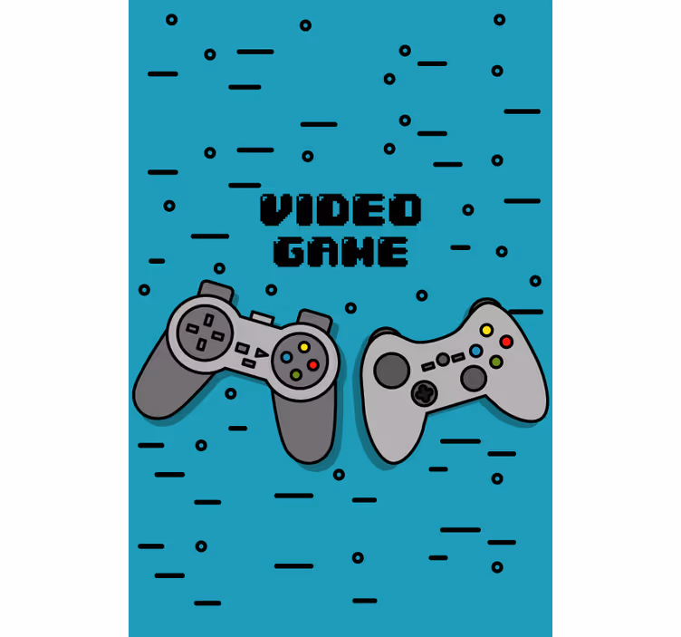 Dva retro ovládače geeková roleta - Tenstickers