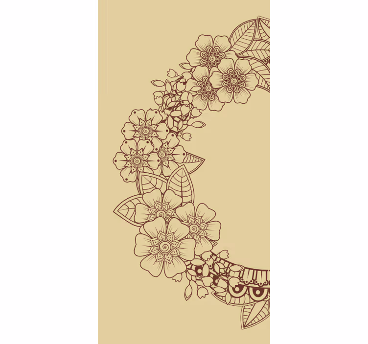 Mandala kruh s kvetinami elegantná Roleta - Tenstickers