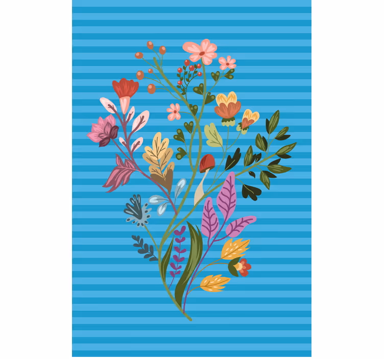 kvetinová roleta botanické usporiadanie - Tenstickers