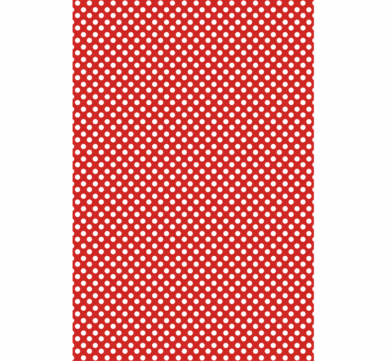 Biele bodky na červenom pozadí textúry Roleta - Tenstickers