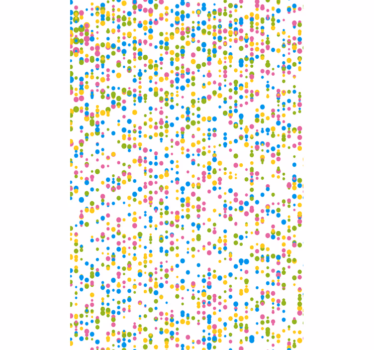 Viacfarebné bodky dizajn detská roleta - Tenstickers