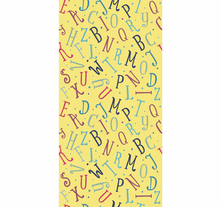 Farebné písmená detská Roleta - Tenstickers