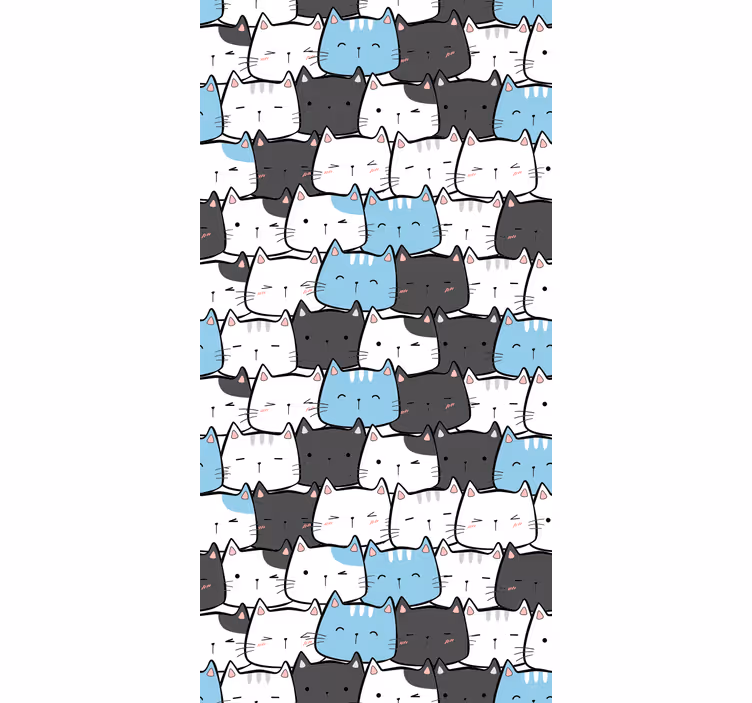 Roztomilé mačky karikatúry detská Roleta - Tenstickers