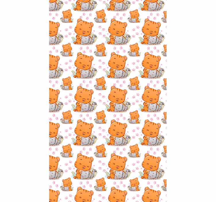 roleta do detskej izby detské vzory mačiek - Tenstickers