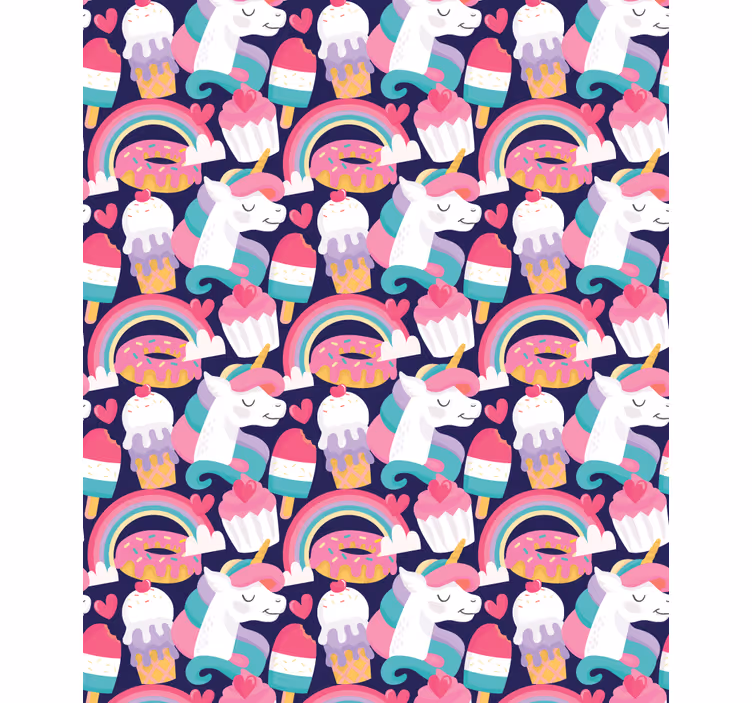 zábavná roleta vzor magického tvora - Tenstickers