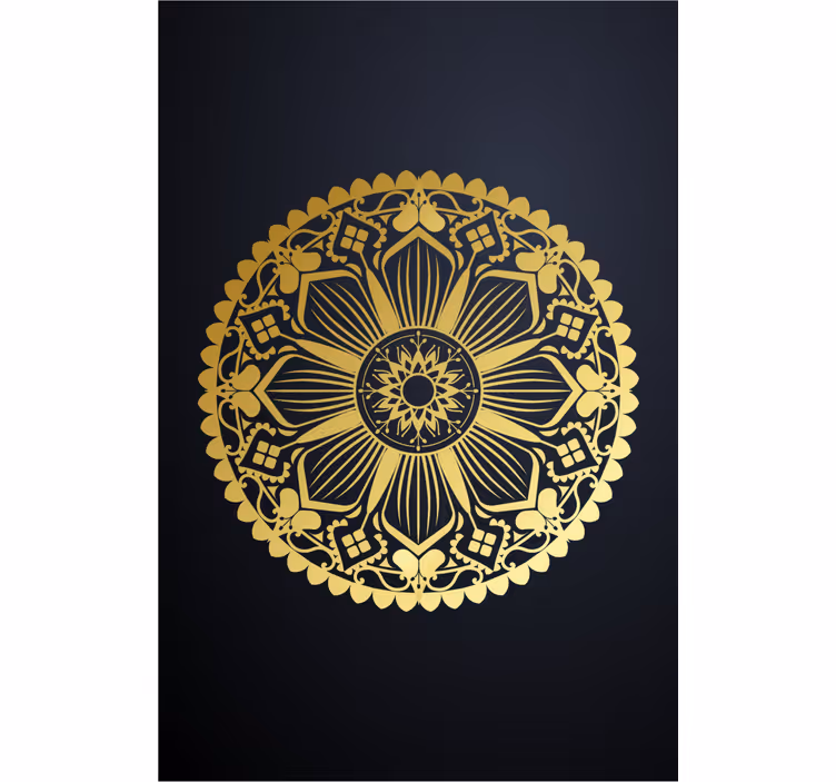 Zlatý efekt námornícka mandala zenová roleta - Tenstickers