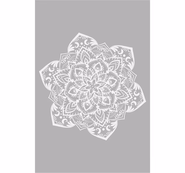 zenová roleta šedá veľká mandala - Tenstickers