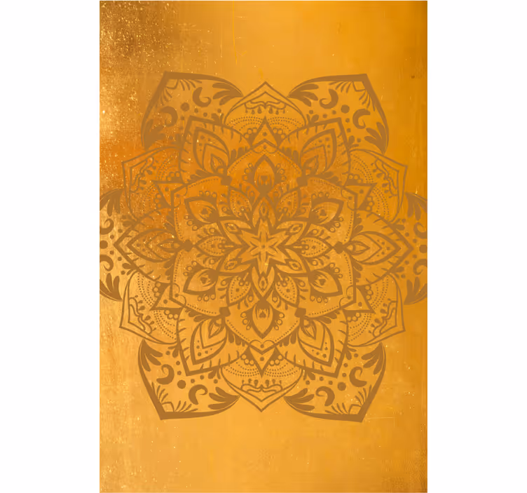 zenová roleta duchovná zlatá mandala - Tenstickers