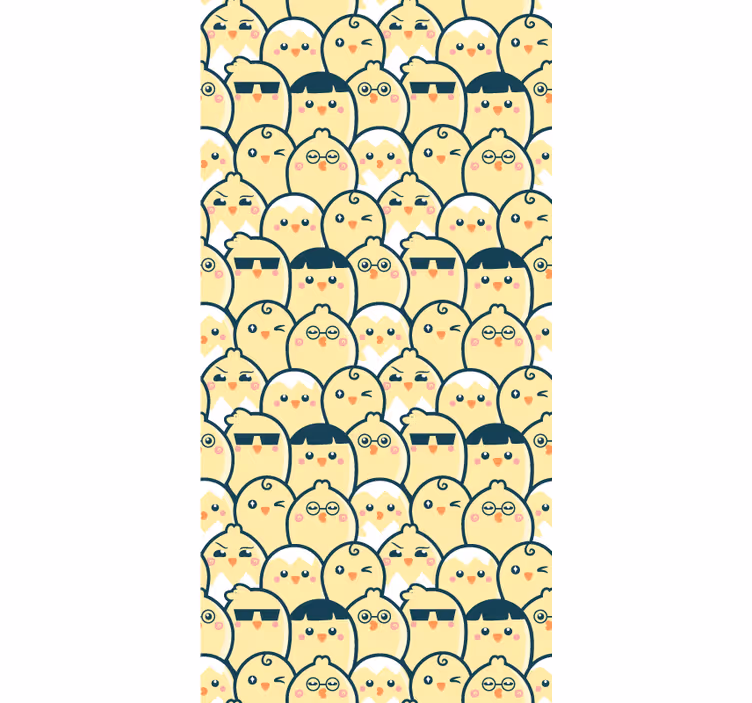 Emoji žlté kuriatka rôzne zvieracie Roleta - Tenstickers