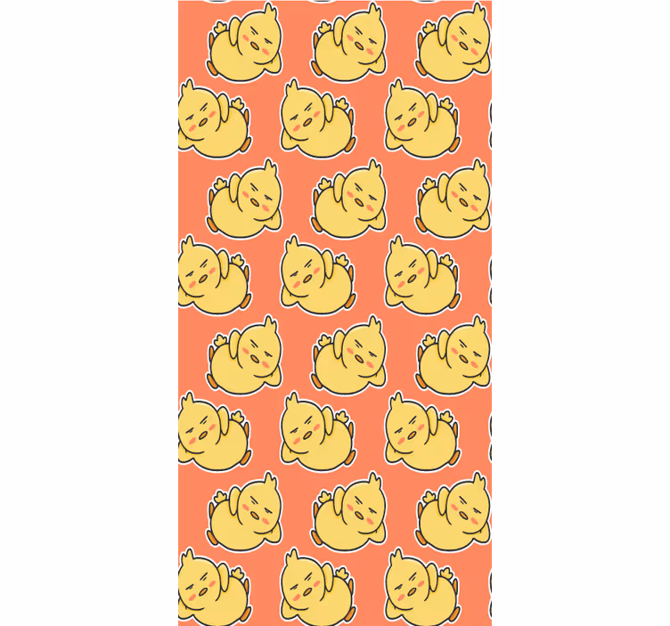 roleta so zvieratami žlté postavičky kuriatok - Tenstickers