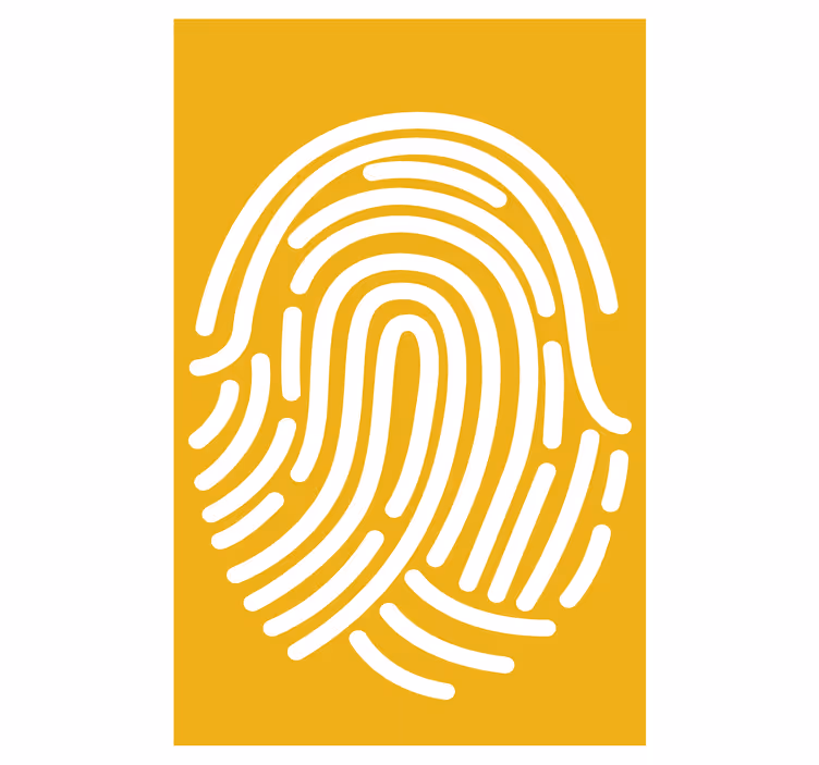 Odtlačok prsta abstraktné umenie Roleta fototapeta - Tenstickers