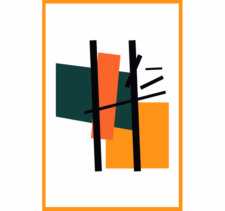 moderná roleta zloženie geometrických blokov - Tenstickers