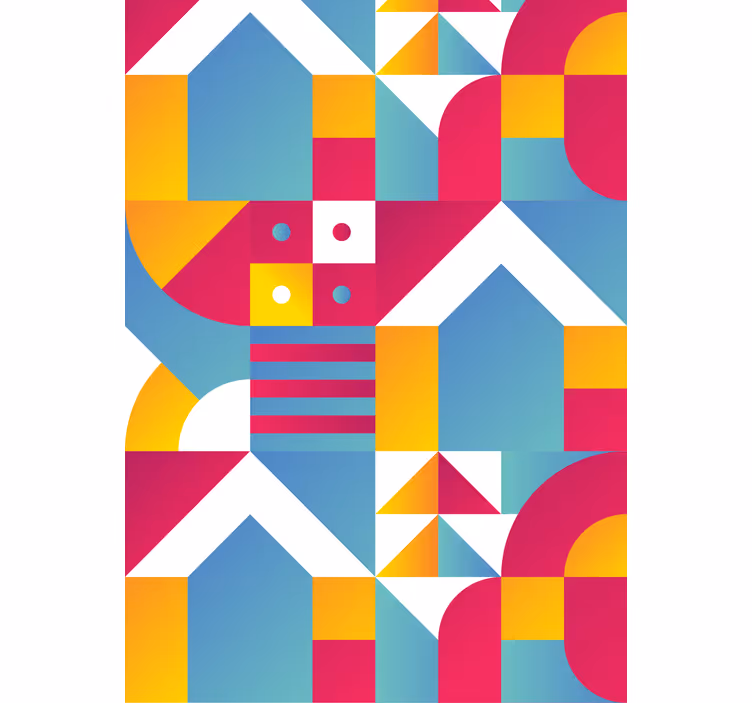 moderná roleta geometrické mestské vzory - Tenstickers