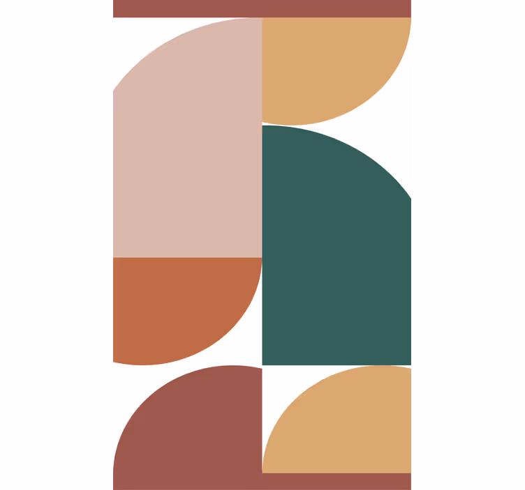 moderná roleta geometrické kruhové vzory - Tenstickers