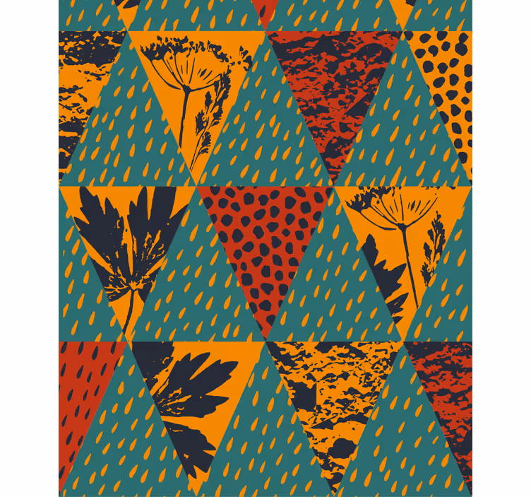 moderná roleta geometrický kvetinový vzor - Tenstickers
