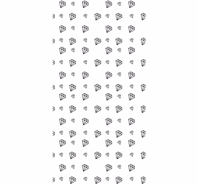 originálna roleta čierne a biele diamanty - Tenstickers