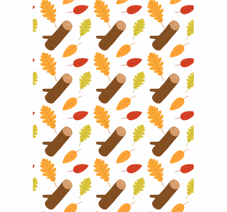 Roleta na okno kvety vzor jesenných listov - Tenstickers