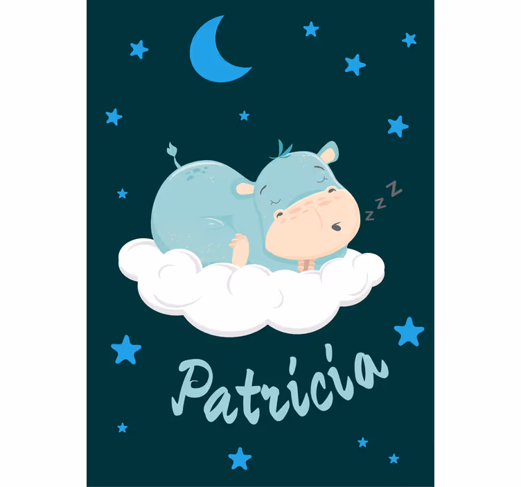 roleta pre bábätko hroší sen s menom - Tenstickers