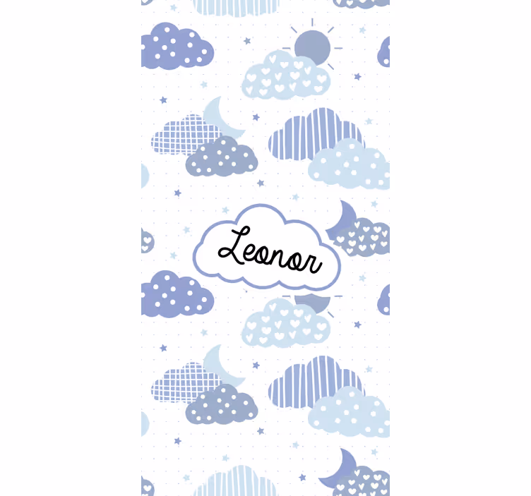 roleta s oblakmi personalizovaný cloudový vzor - Tenstickers