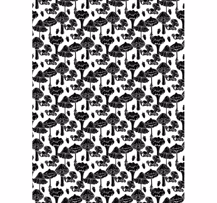 roleta na okno kvety hubový vzor - Tenstickers