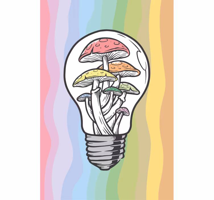 roleta na okno kvety hubové umenie žiarovky - Tenstickers