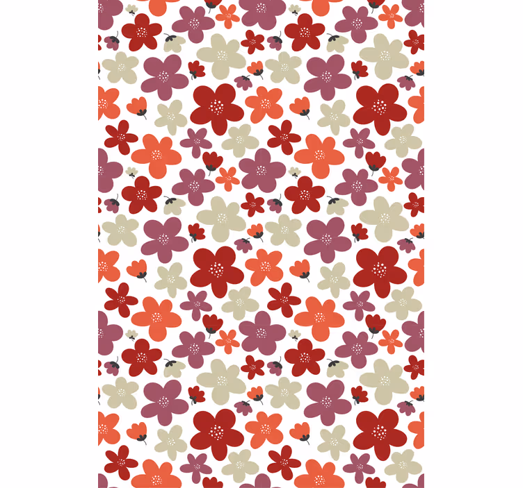 roleta na okno kvety živý vzor tlače - Tenstickers