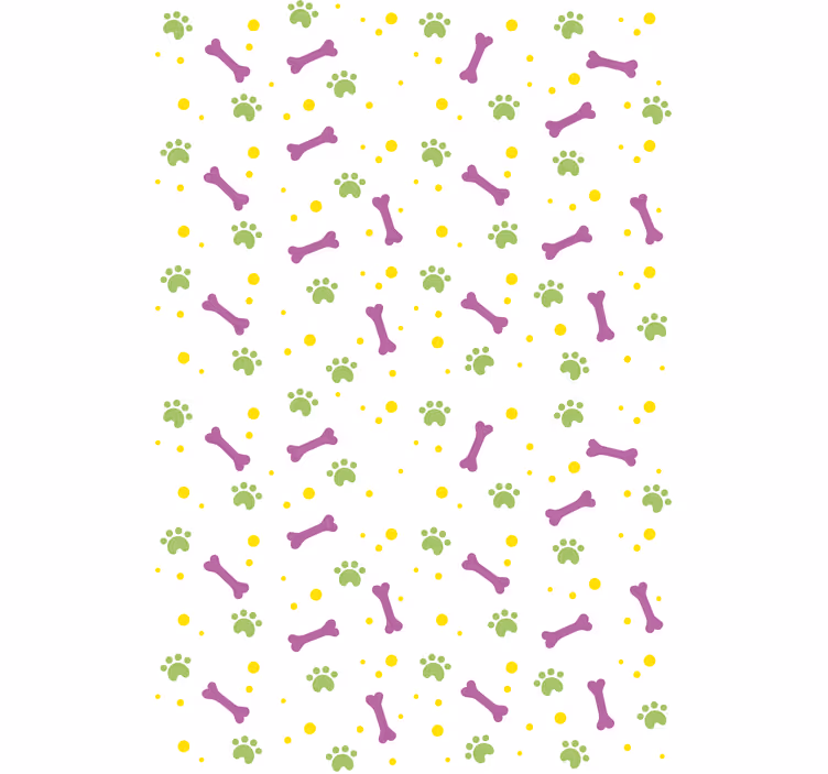 roleta so zvieratami labky a kosti - Tenstickers
