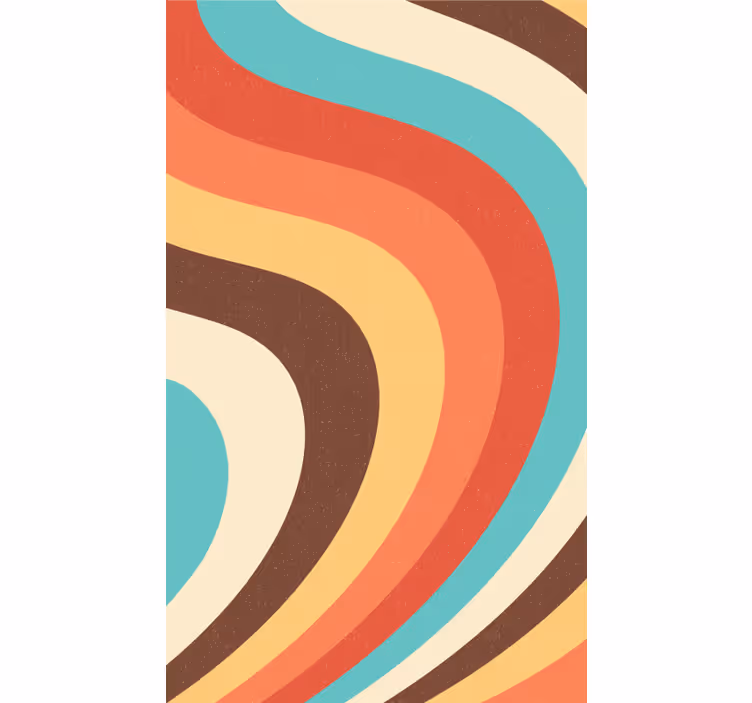 Retro roleta zakrivené retro vlny - Tenstickers