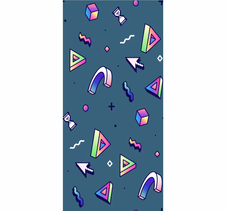 Retro vaporwave objekty teenager Rolety - Tenstickers