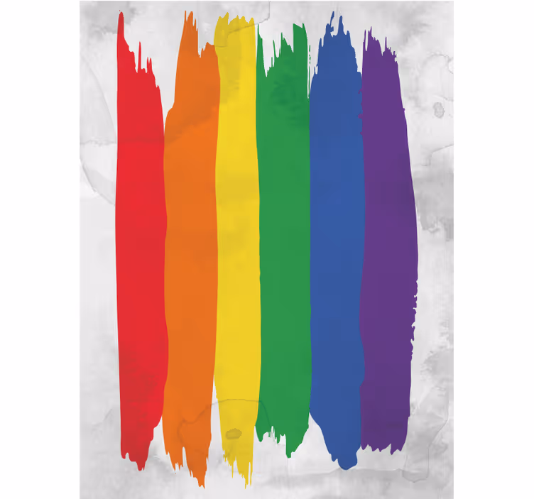 roleta pre teenagera dúhové pruhy štetcom - Tenstickers