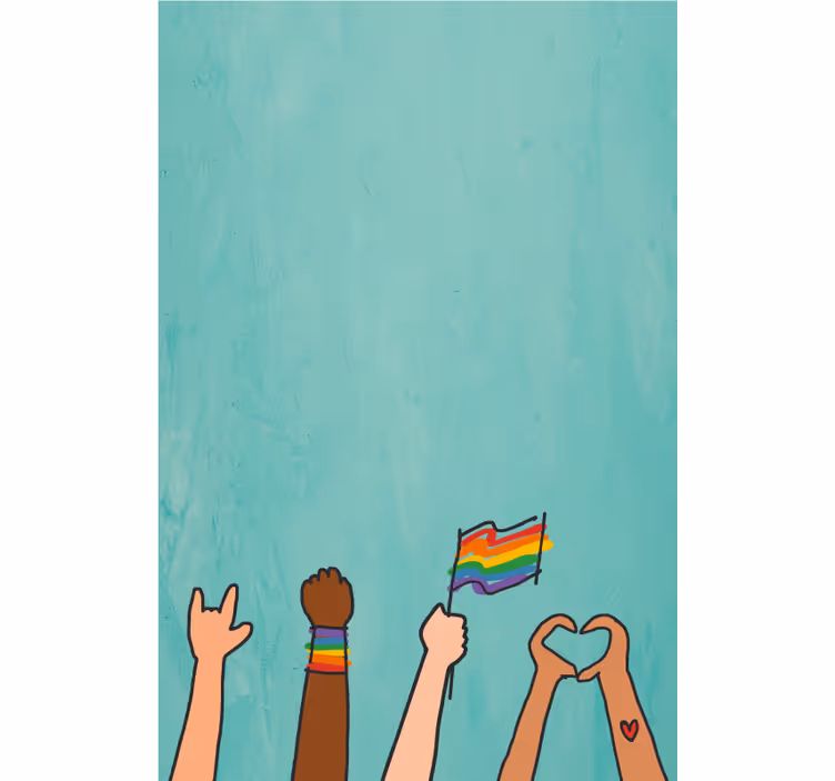 Roleta na okno displej hrdých rúk - Tenstickers