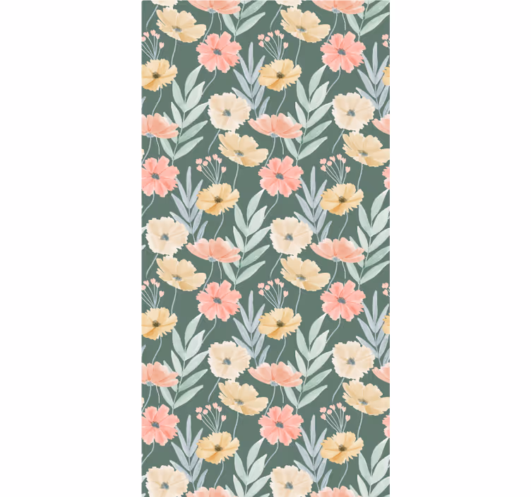 roleta na okno kvety elegantné botanické usporiadanie - Tenstickers