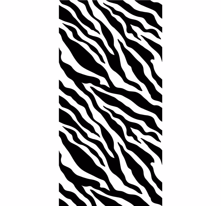 čierna a biela zebra vzor zviera Rolety - Tenstickers