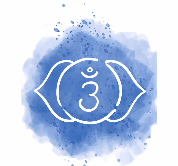 Symbol čakry tretieho oka zen Rolety - Tenstickers