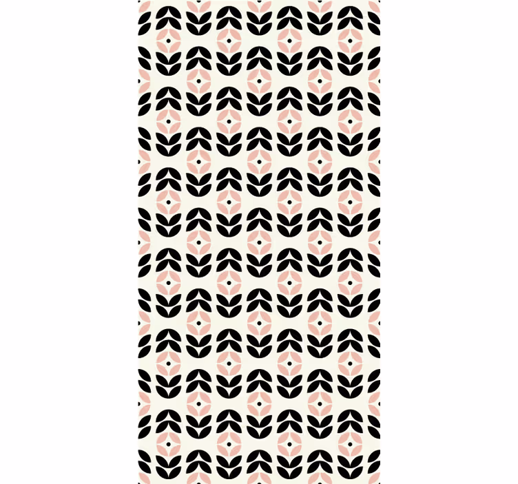kvetinová roleta geometrické opakovanie béžová - Tenstickers